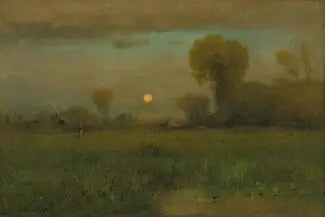 Lune des moissons - George Inness image 1 copie peinte à la main à l’huile