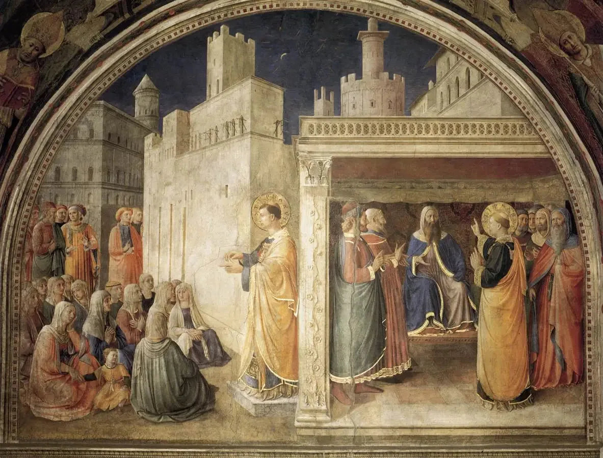 Lunette du mur nord - Fra Angelico image 1 copie peinte à la main à l’huile