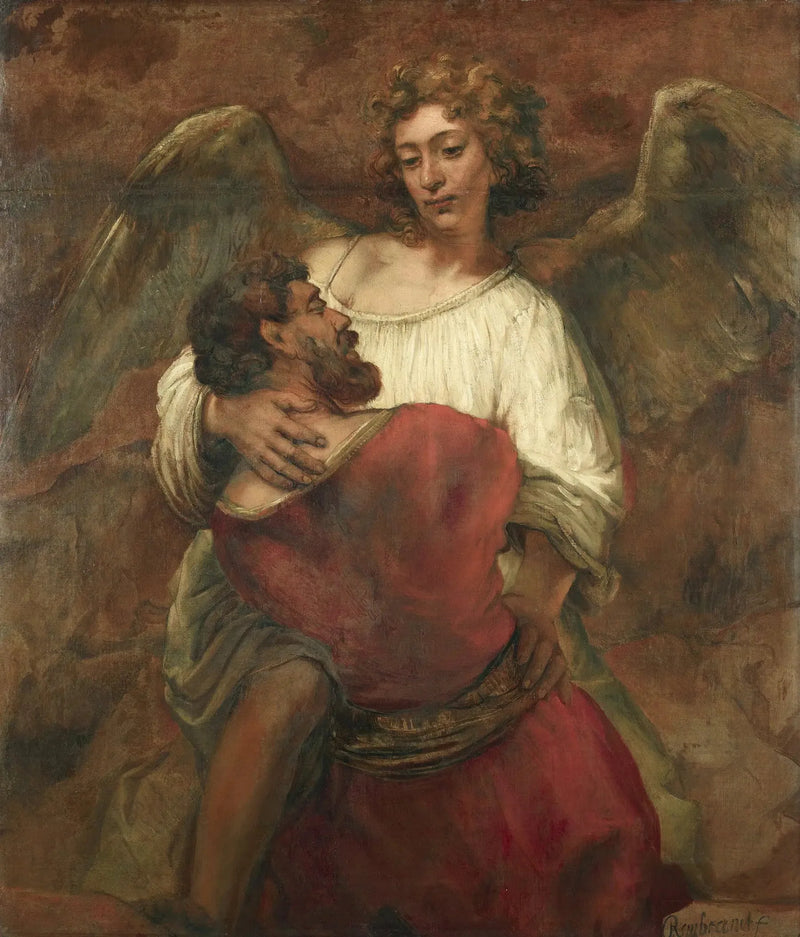 Lutte de Jacob avec l'Ange - Rembrandt