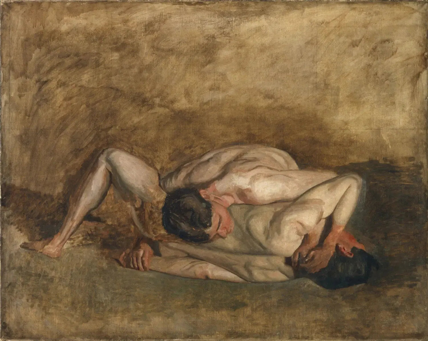 Lutteurs - Thomas Eakins image 1 tableau peint à l’huile sur toile