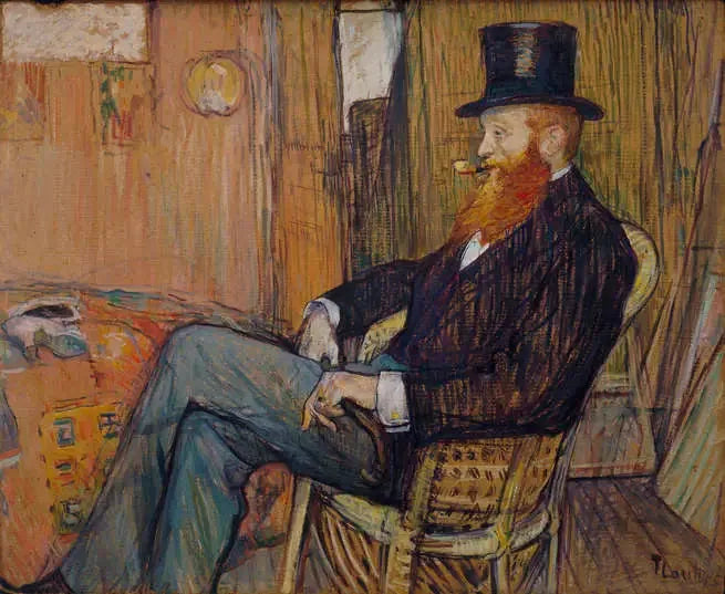 M. de Lauradour - Henri de Toulouse-Lautrec image 1 tableau peint à l’huile sur toile