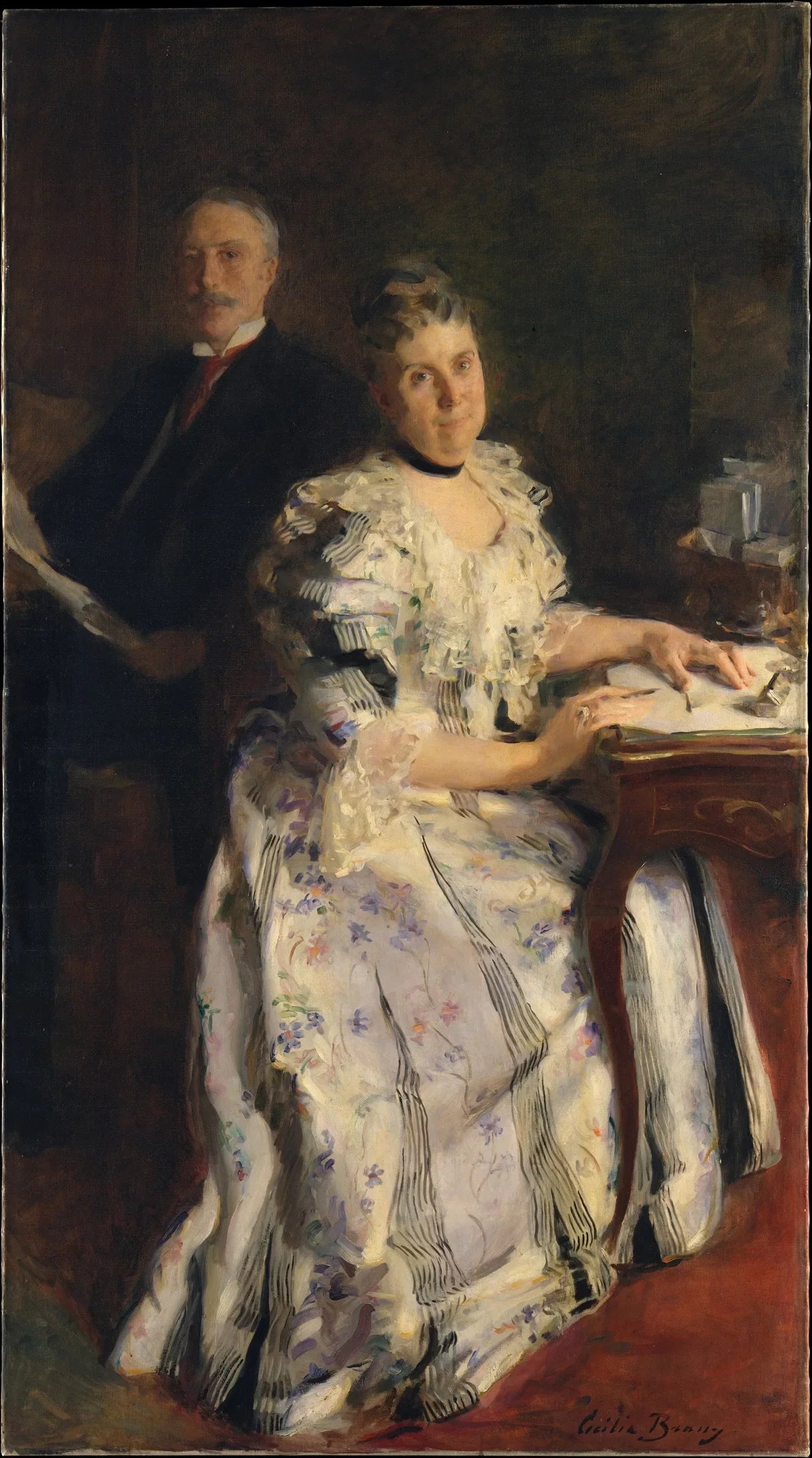 M. et Mme Anson Phelps Stokes - Cecilia Beaux image 1 reproduction artisanale de tableau