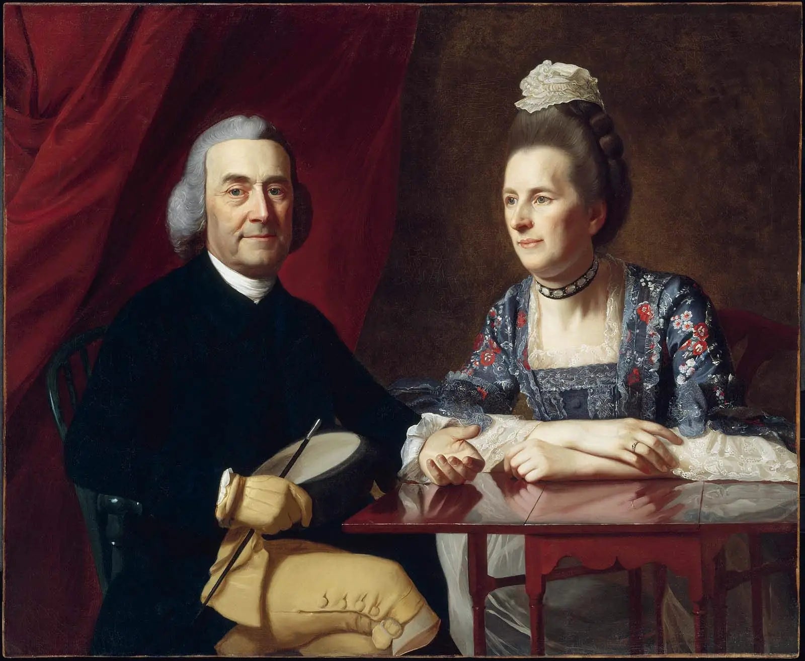 M. et Mme Isaac Winslow (Jemima Debuke) - John Singleton Copley image 1 reproduction artisanale de tableau