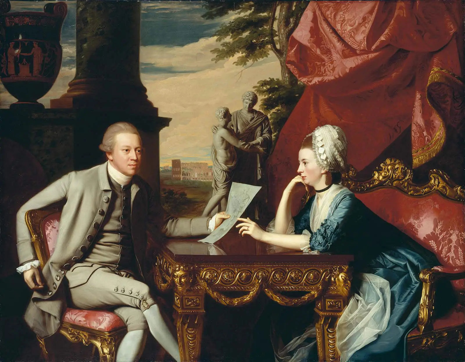 M. et Mme Ralph Izard (Alice Delancey) - John Singleton Copley image 1 copie de tableau peinte à la main