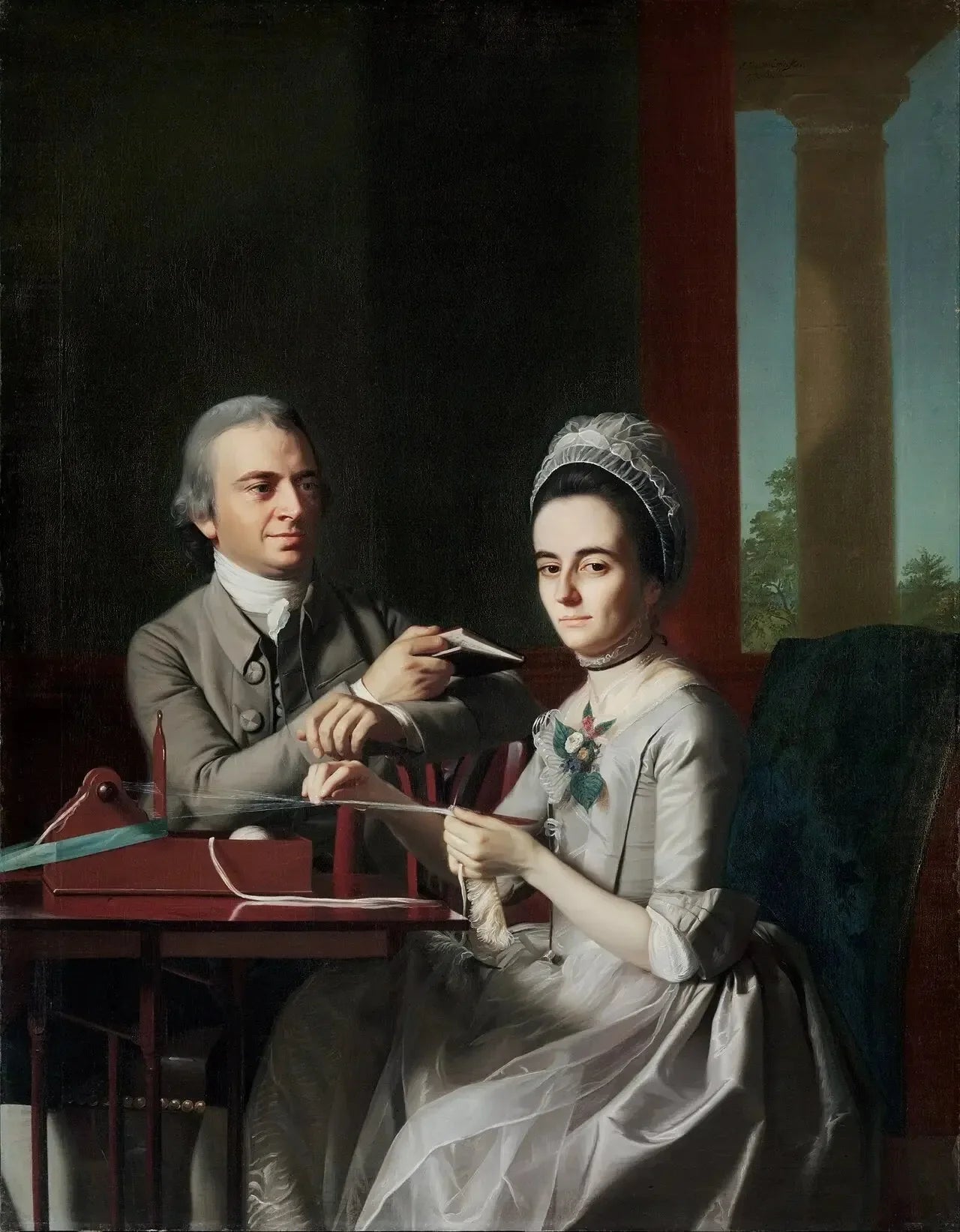 M. et Mme Thomas Mifflin (Sarah Morris) - John Singleton Copley image 1 copie de tableau peinte à la main