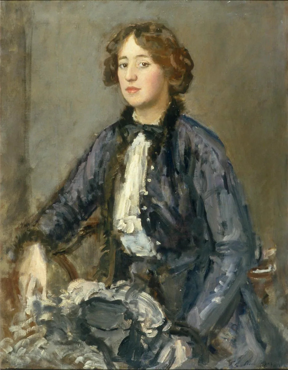 Mabel Elizabeth Hammersley, née Lilford (née vers 1888), Mme Hugh Hammersley - Philip Wilson Steer image 1 tableau peint à l’huile sur toile