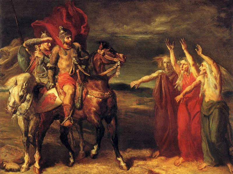 Macbeth et les trois sorcières - Théodore Chassériau
