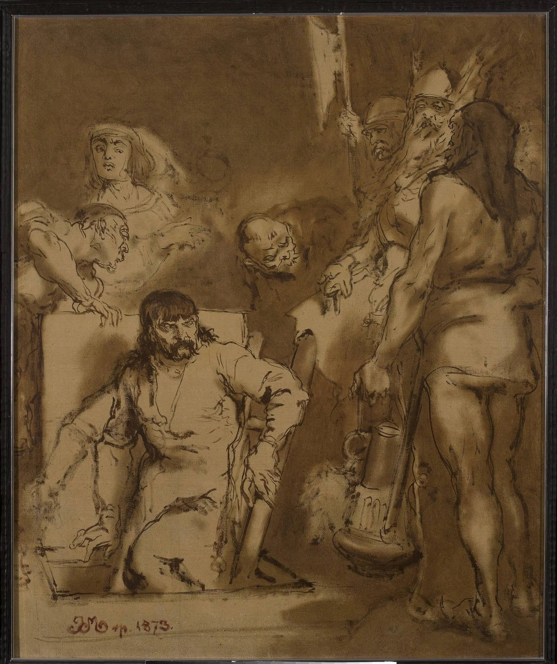 Maćko Borkowic, croquis - Jan Matejko image 1 tableau peint à l’huile sur toile