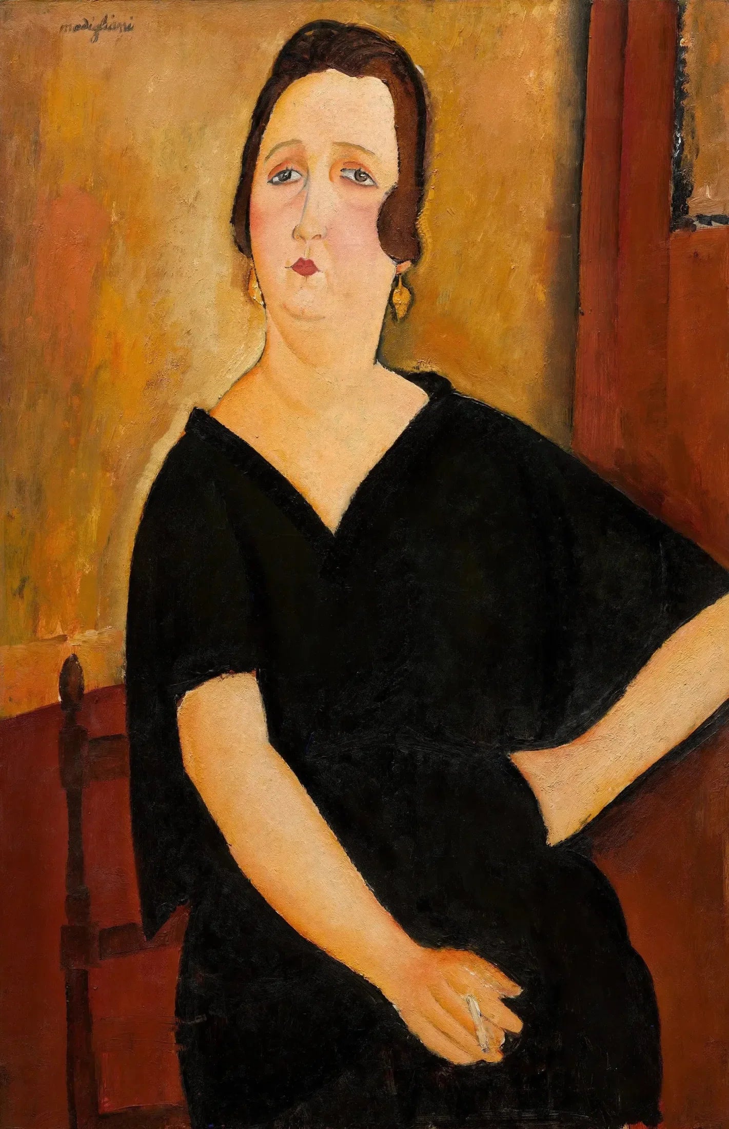 Madame Amédée (Femme à la cigarette) - Amedeo Modigliani image 1 reproduction réalisée par Alpha Reproduction