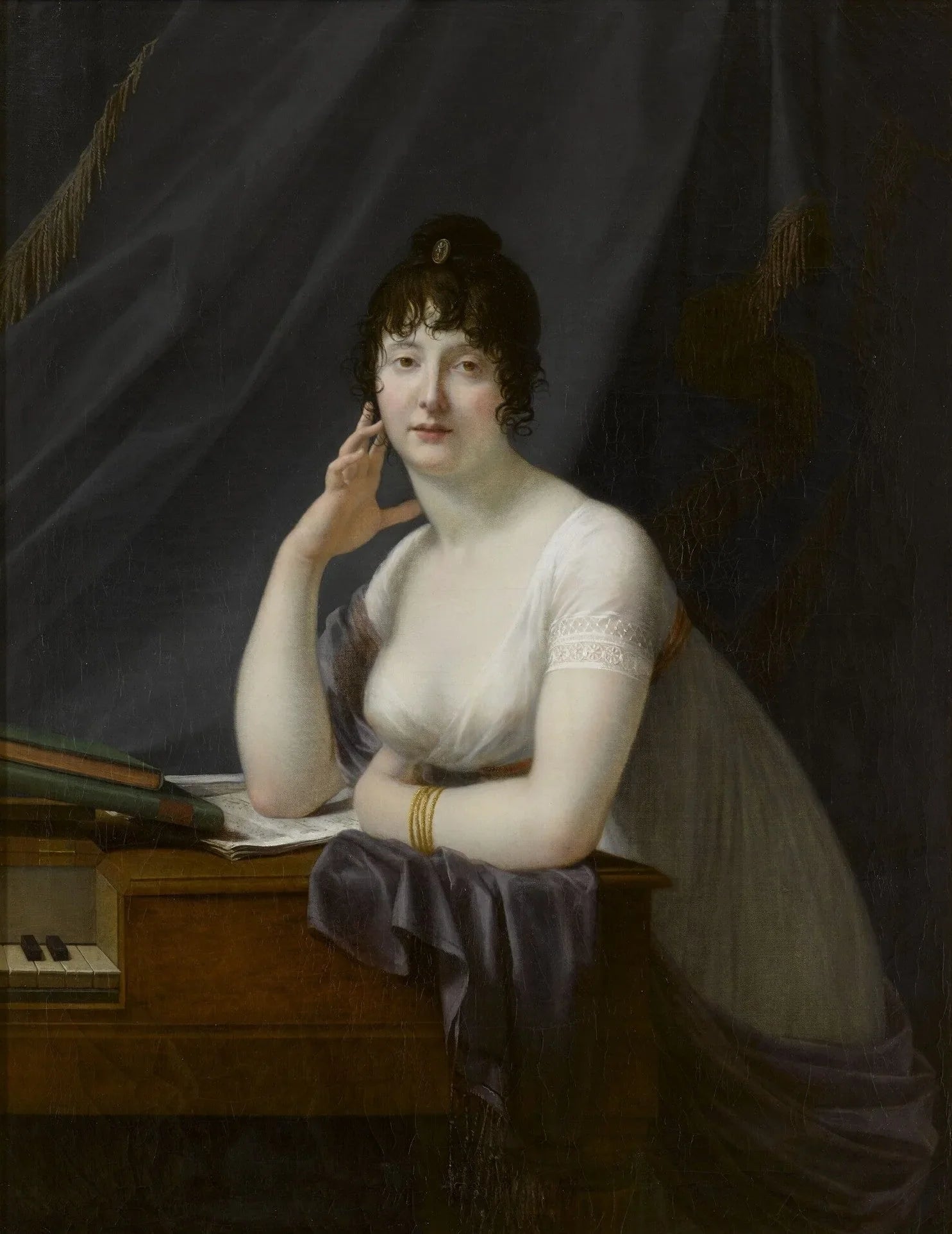 Madame Antoine Arnault - Jean-Baptiste Regnault image 1 tableau peint à l’huile sur toile