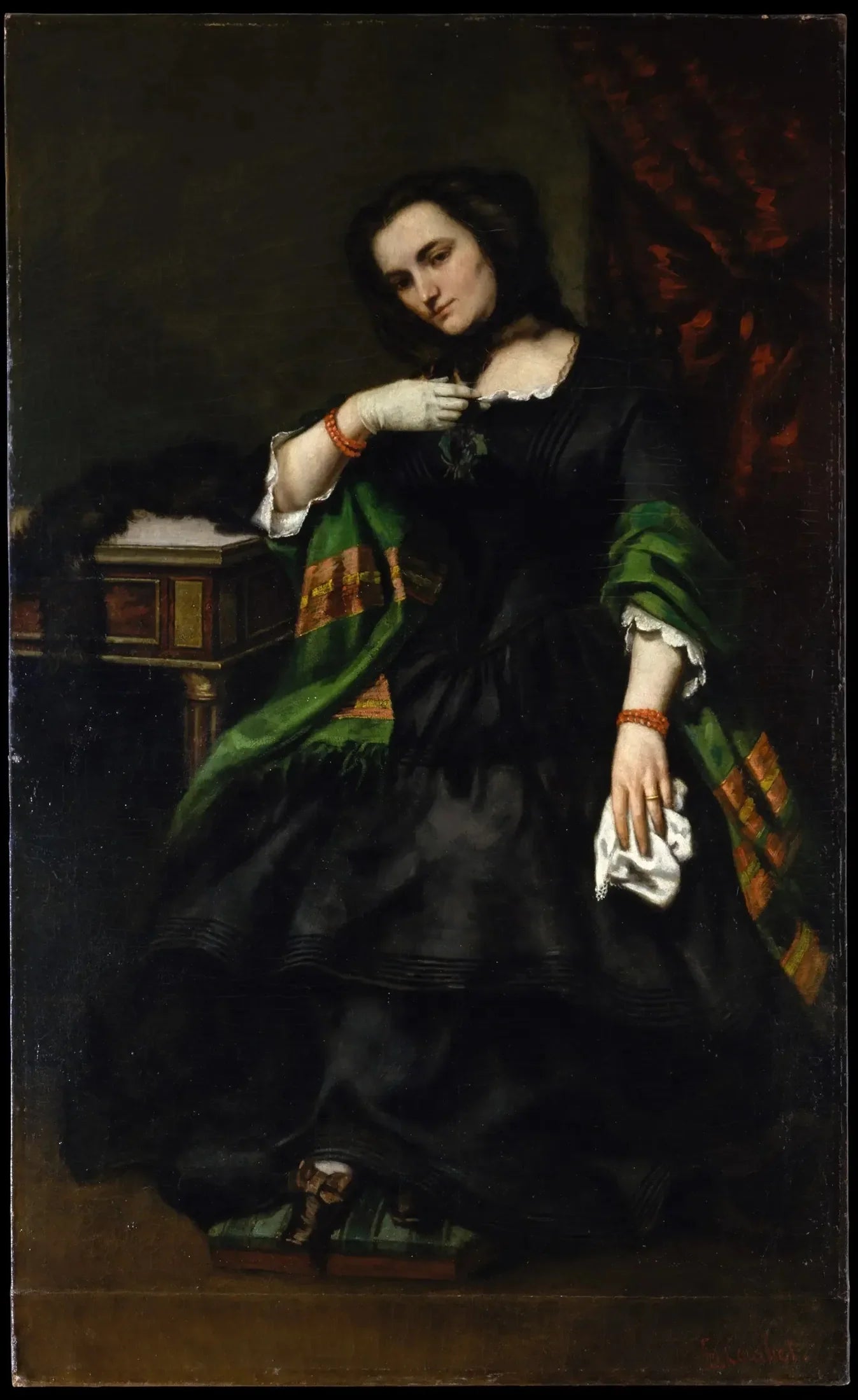 Madame Auguste Cuoq - Gustave Courbet image 1 reproduction artisanale de tableau