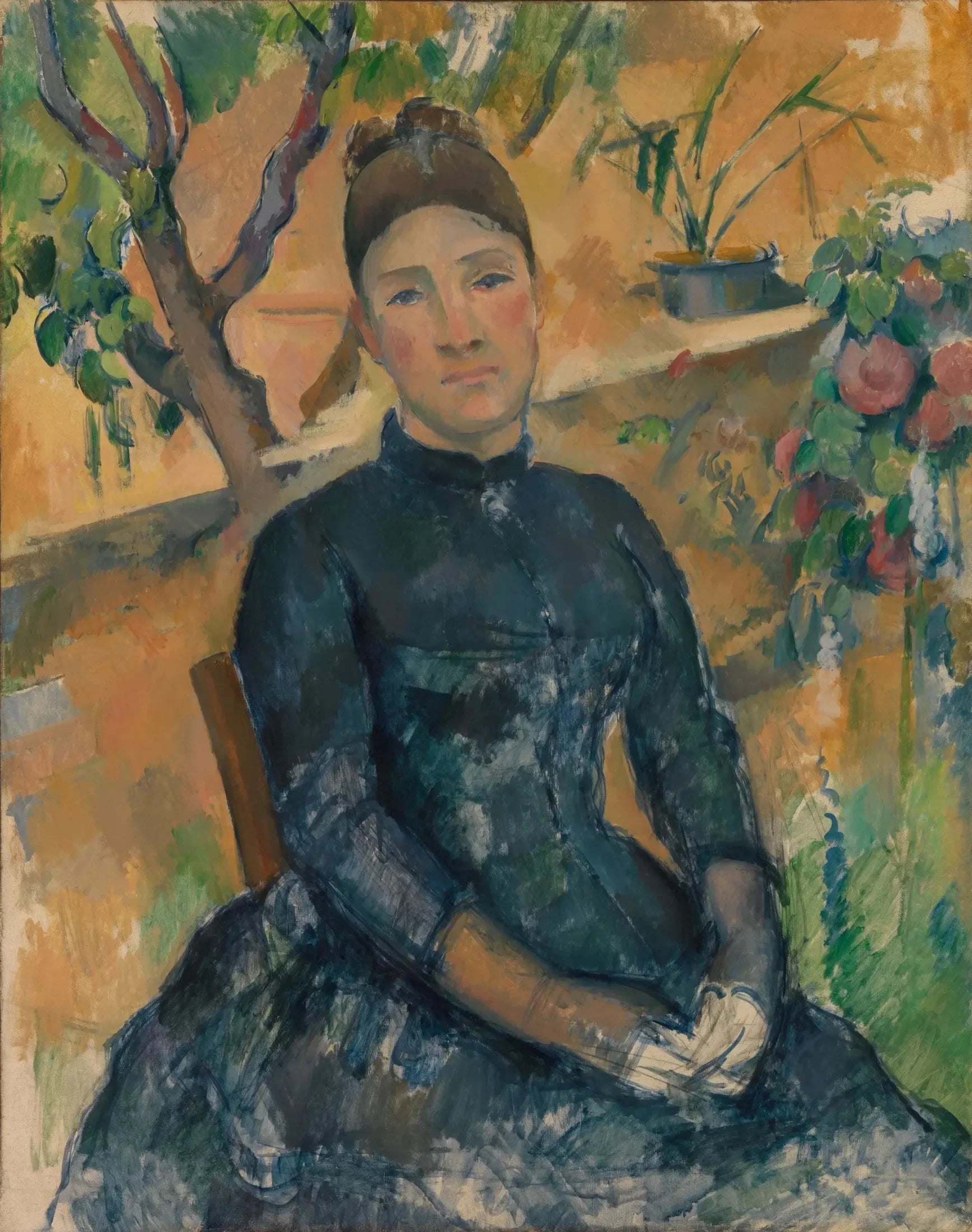 Madame Cézanne dans la serre - Paul Cézanne image 1 copie peinte à la main à l’huile