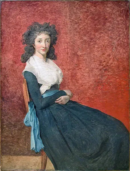 Madame Charles-Louis Trudaine, née Marie-Louise Micault de Courbeton - Jacques-Louis David image 1 copie peinte à la main à l’huile