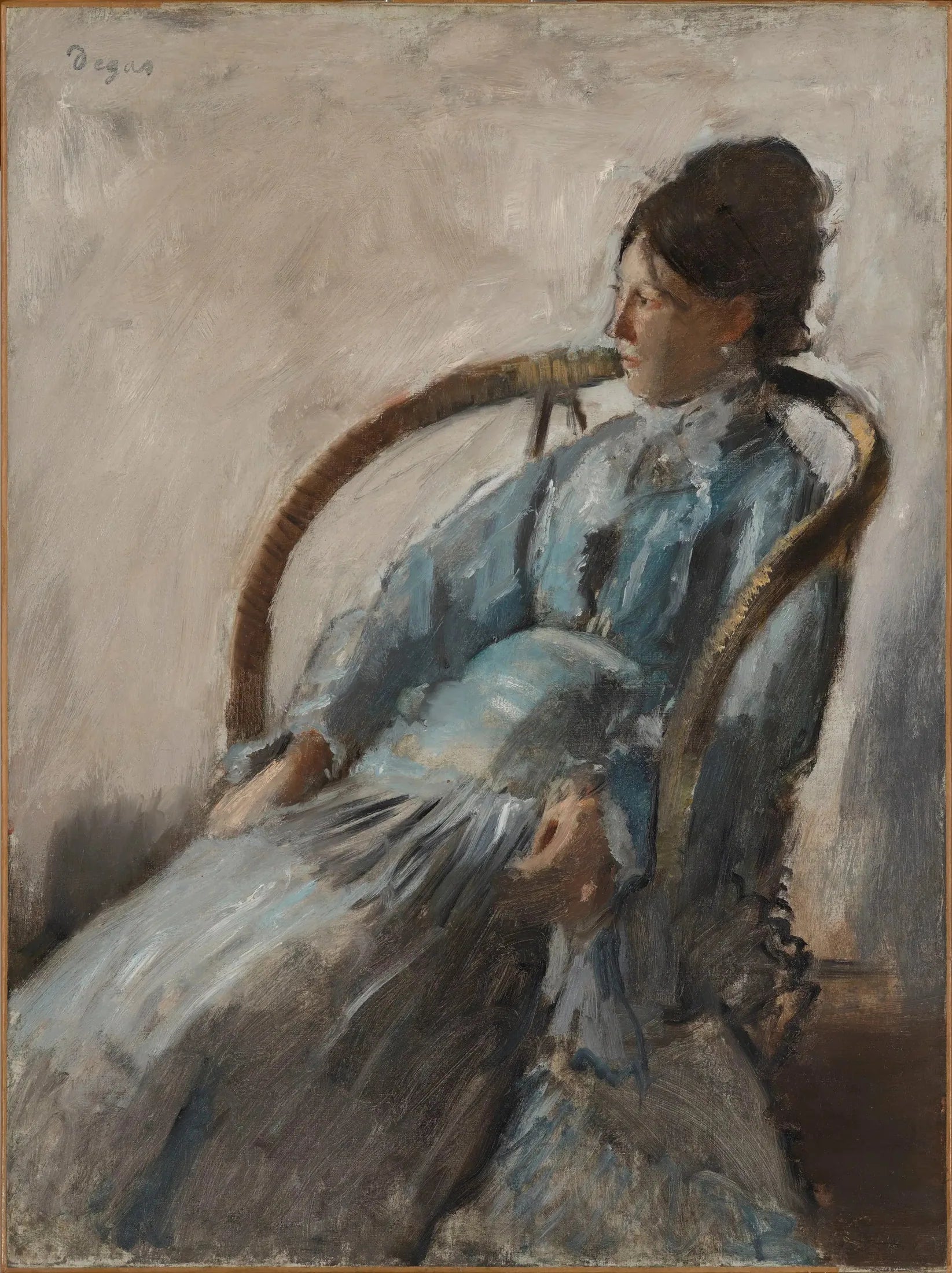 Madame de Nittis - Edgar Degas image 1 reproduction de peinture à l’huile