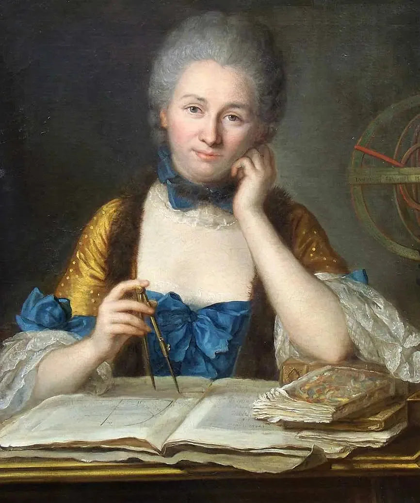 Madame Du Châtelet à son bureau - Maurice-Quentin de La Tour image 1 reproduction réalisée par Alpha Reproduction
