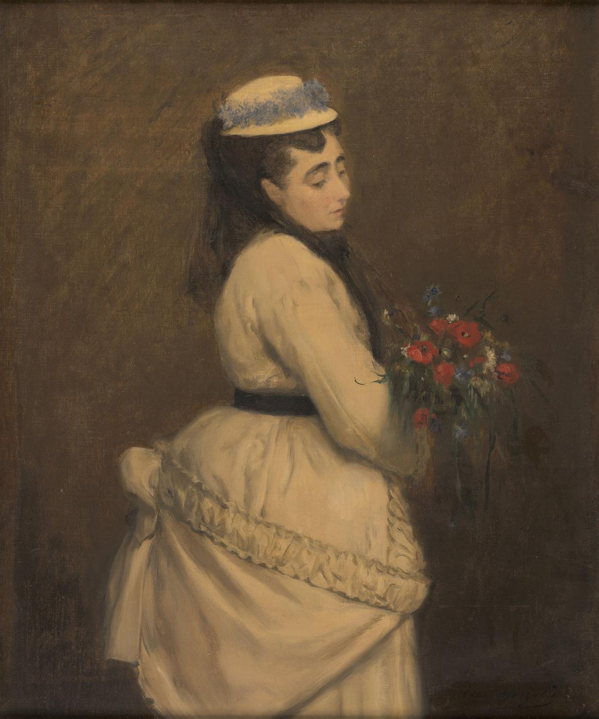 Madame E.G. (Madame Emmanuel Gonzalès la mère de l’artiste) - Eva Gonzalès - Alpha Reproduction