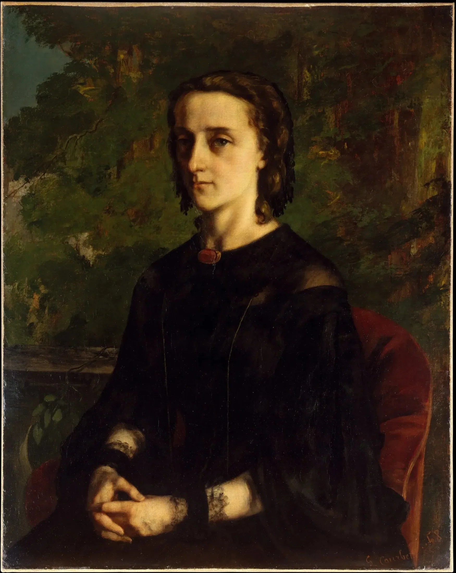 Madame Frédéric Breyer - Gustave Courbet image 1 tableau peint à l’huile sur toile