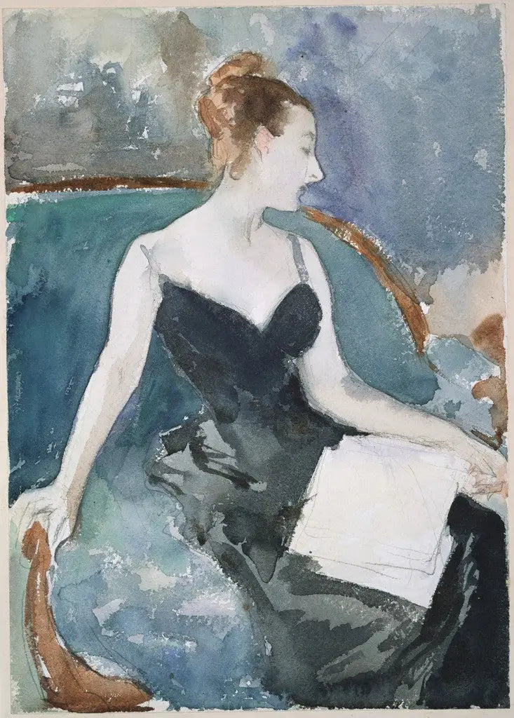 Madame Gautreau (Madame X) - John Singer Sargent image 1 reproduction artisanale de tableau