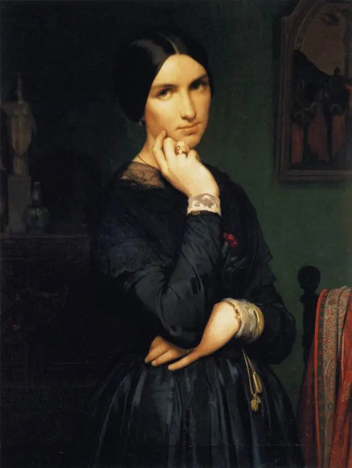 Madame Hippolyte Flandrin - Hippolyte Flandrin image 1 reproduction d’œuvre d’art à l’huile