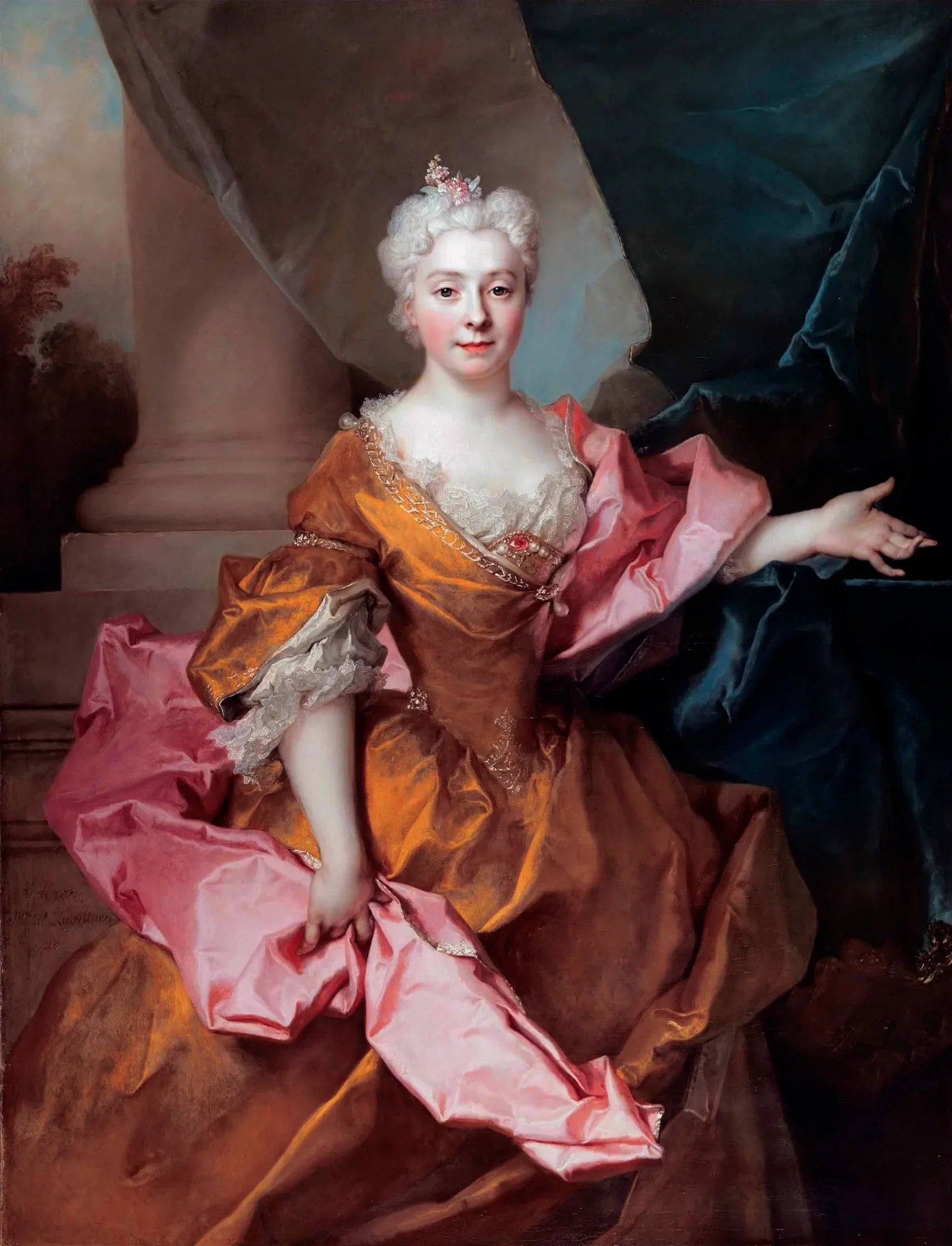 Madame Isaac de Thellusson, née Sarah le Boullenger - Nicolas de Largillière image 1 copie peinte à la main à l’huile