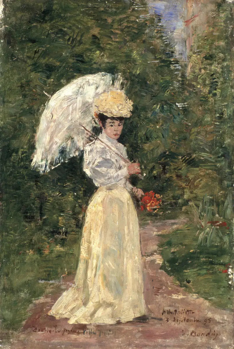 Madame Juliette dans le jardin - Eugène Boudin