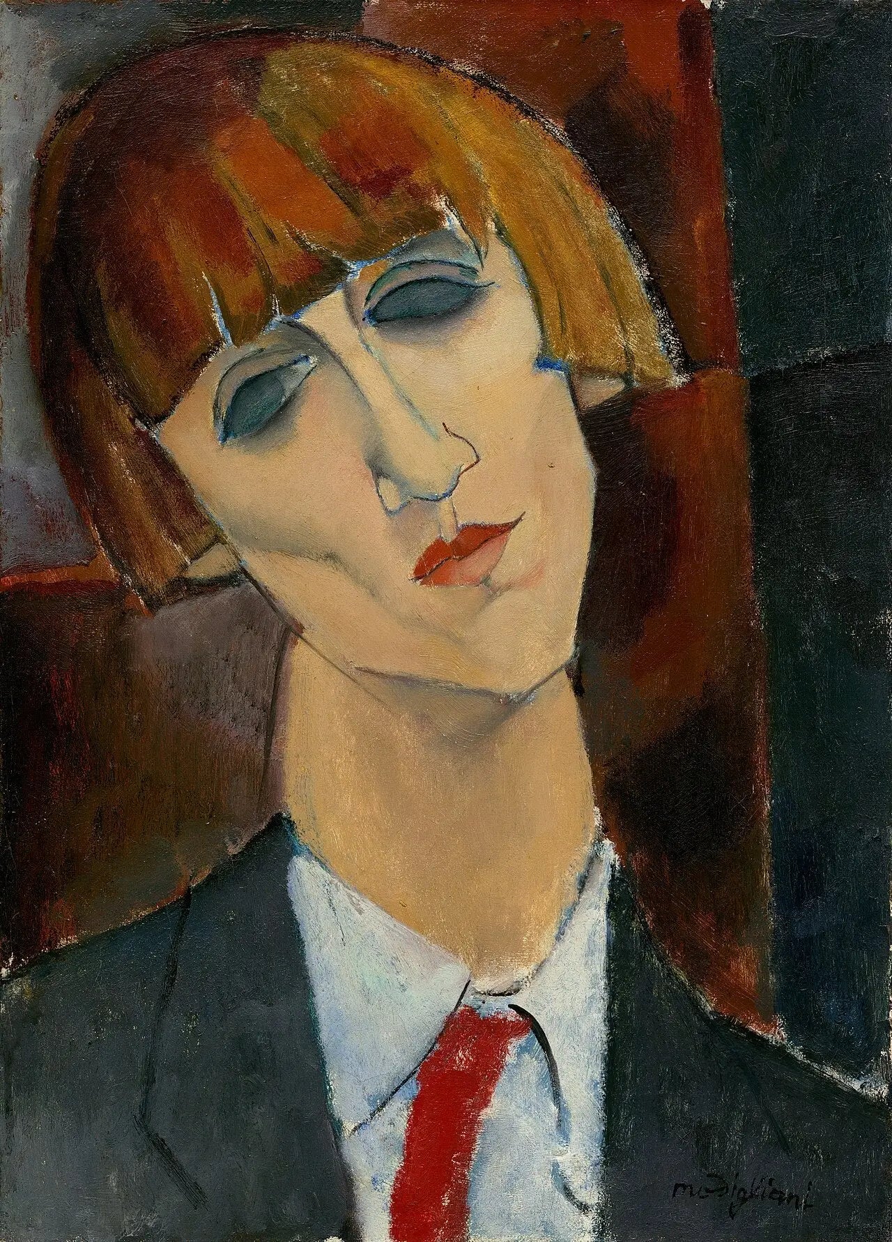 Madame Kisling - Amedeo Modigliani image 1 copie de tableau peinte à la main