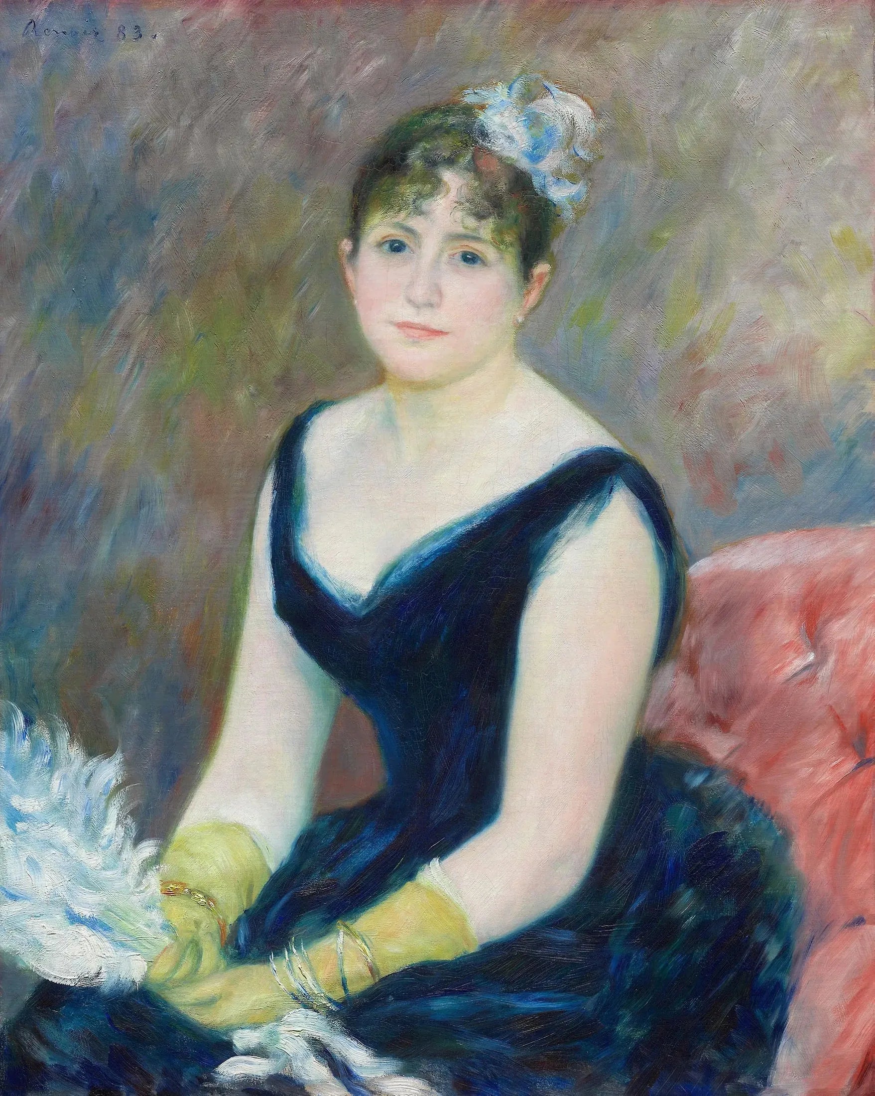 Madame Léon Clapisson - Pierre-Auguste Renoir image 1 reproduction de peinture à l’huile