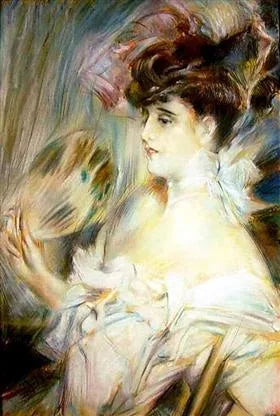 Madame Marie-Louise Hérouet - Giovanni Boldini image 1 reproduction de peinture à l’huile