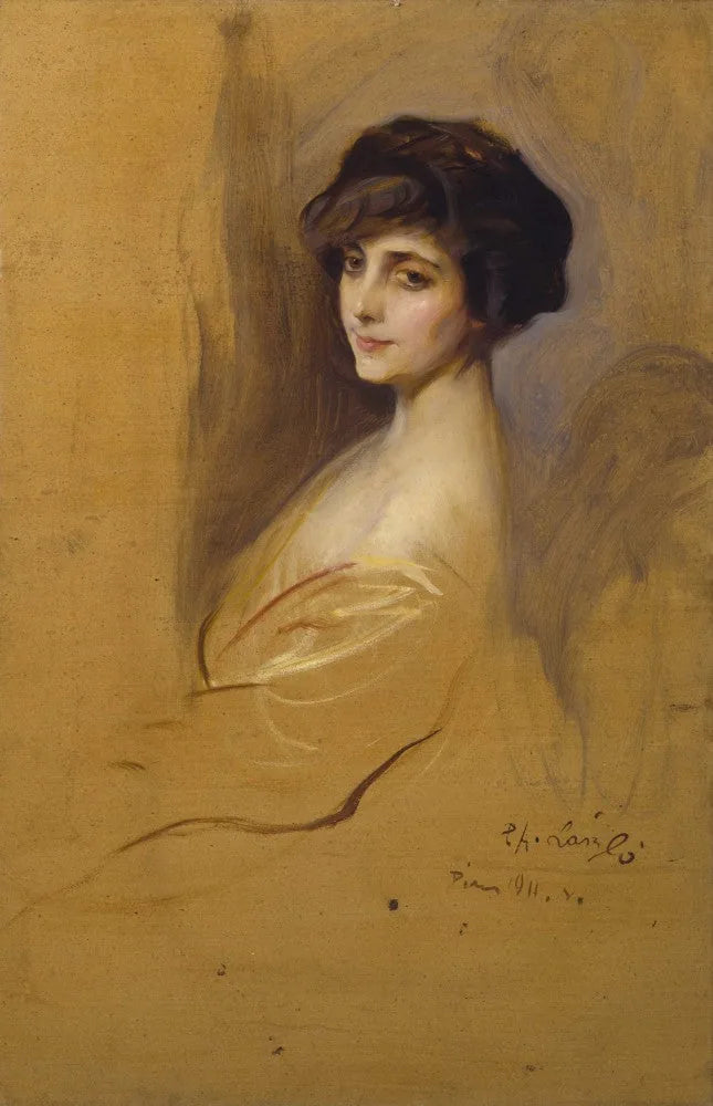 Madame Max Jaunez - Philip de László image 1 reproduction d’œuvre d’art à l’huile