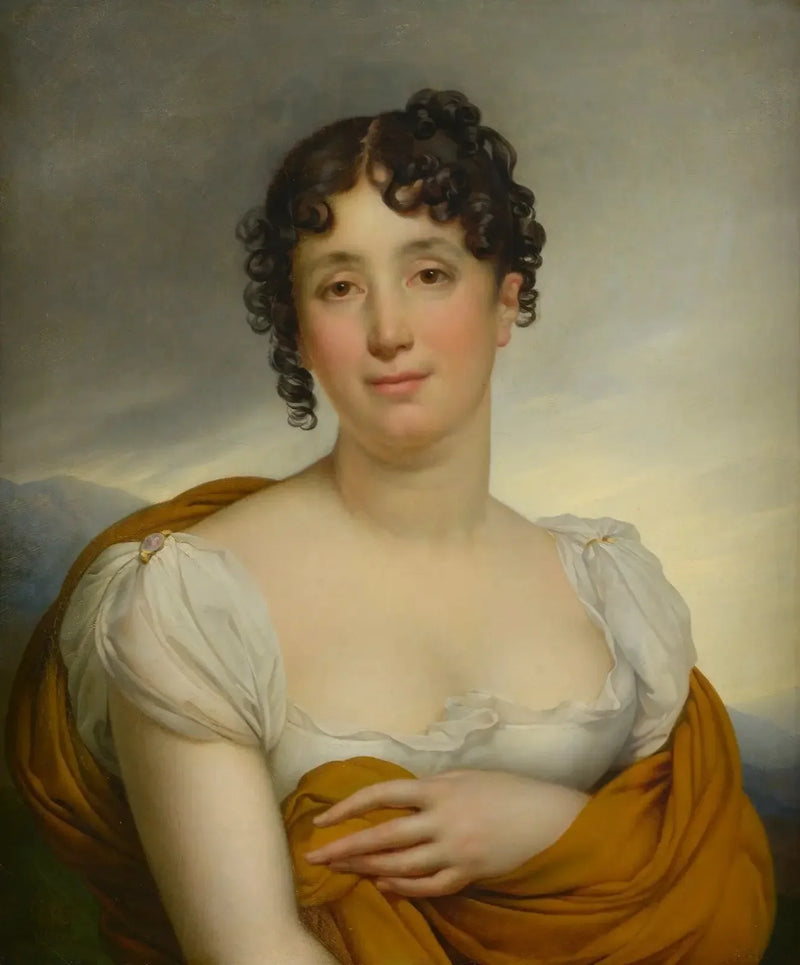 Madame Merlin au châle jaune - Anne-Louis Girodet