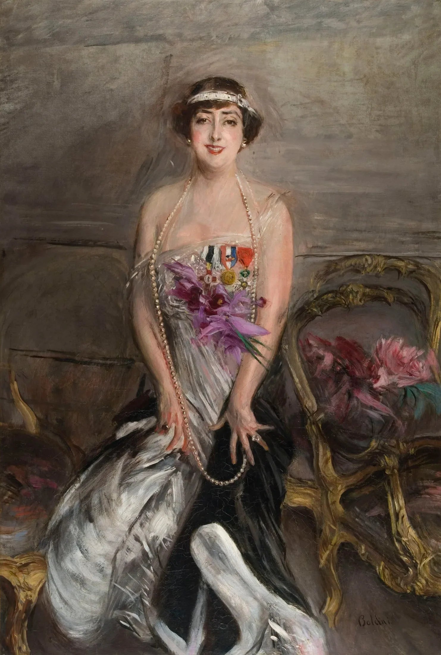 Madame Michelham - Giovanni Boldini image 1 copie de tableau peinte à la main
