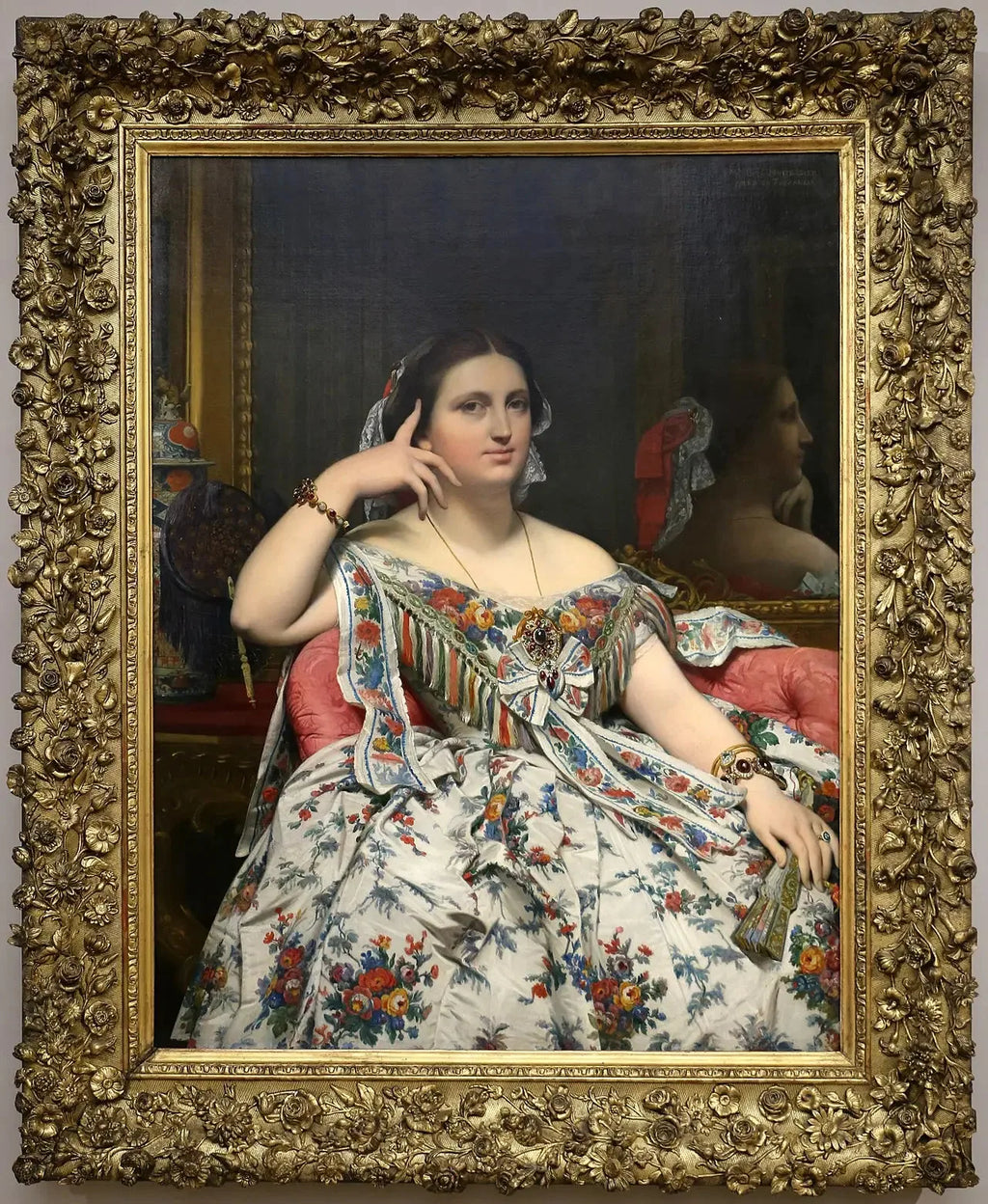 Madame Moitessier - Jean-Auguste-Dominique Ingres image 2 reproduction réalisée par Alpha Reproduction