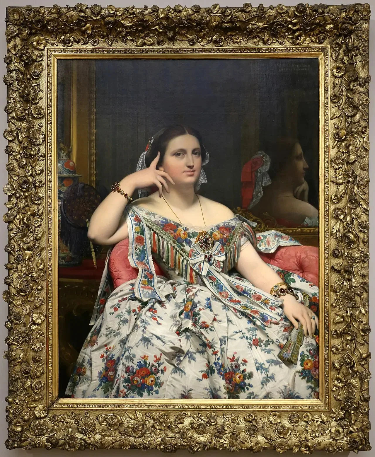 Madame Moitessier - Jean-Auguste-Dominique Ingres image 2 reproduction réalisée par Alpha Reproduction