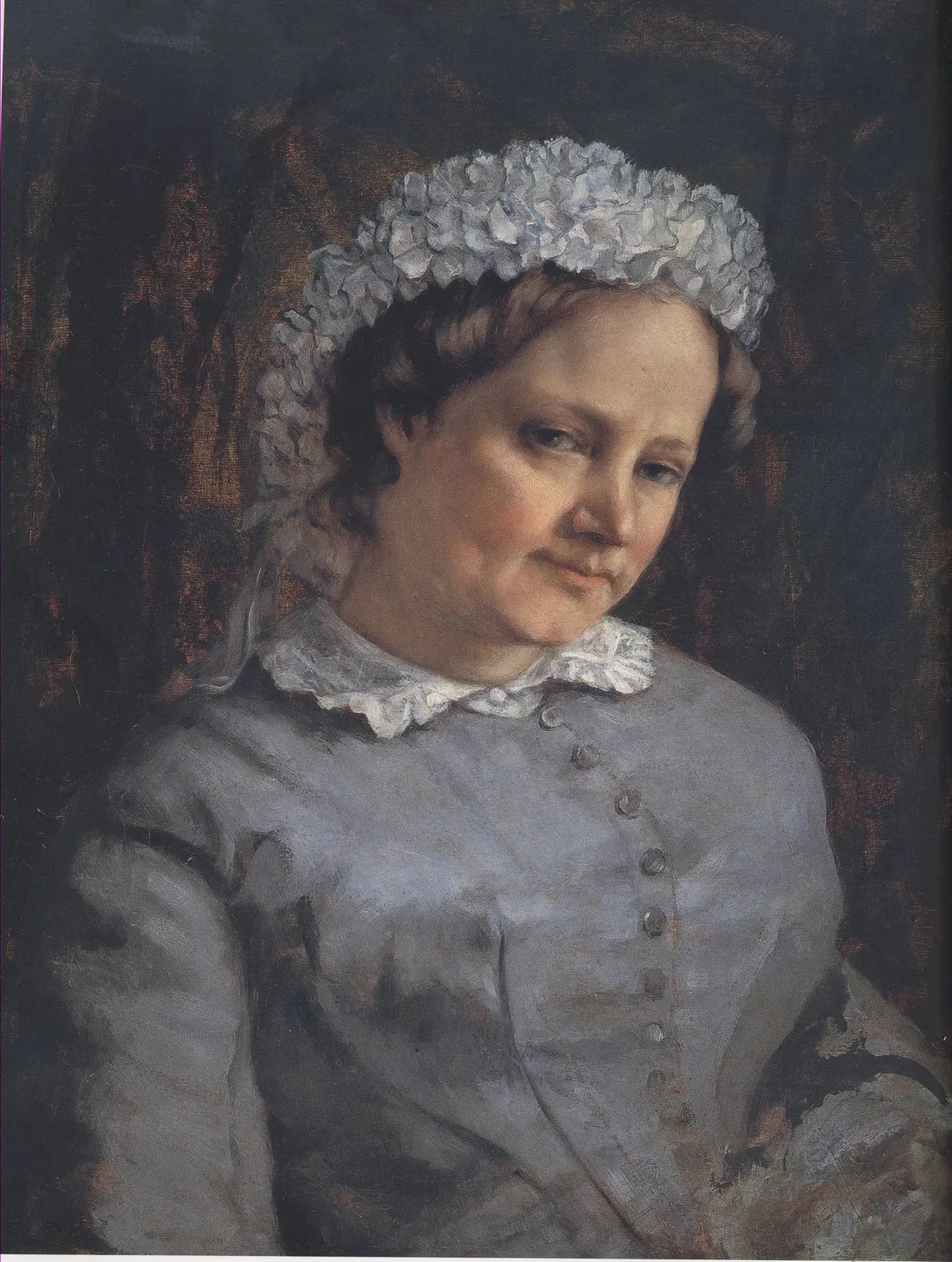 Madame Proudhon - Gustave Courbet image 1 reproduction de peinture à l’huile