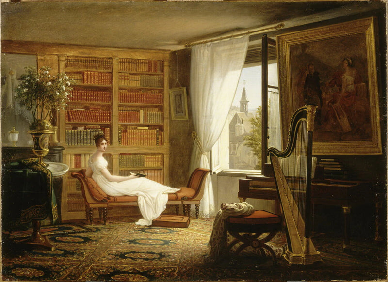 Madame Récamier dans son salon à l'Abbaye-aux-Bois - François-Louis Dejuinne