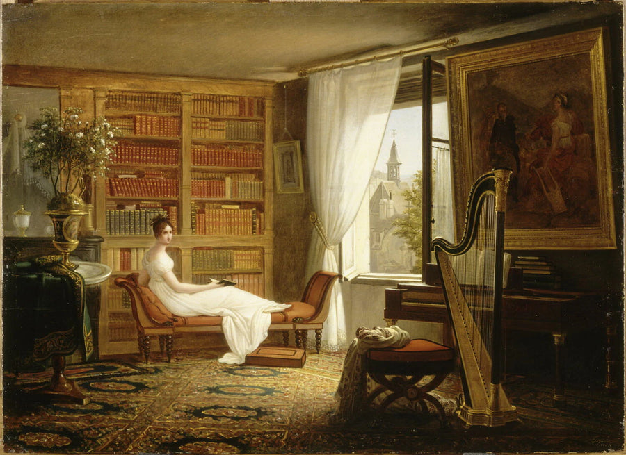 Madame Récamier dans son salon à l'Abbaye-aux-Bois - François-Louis Dejuinne