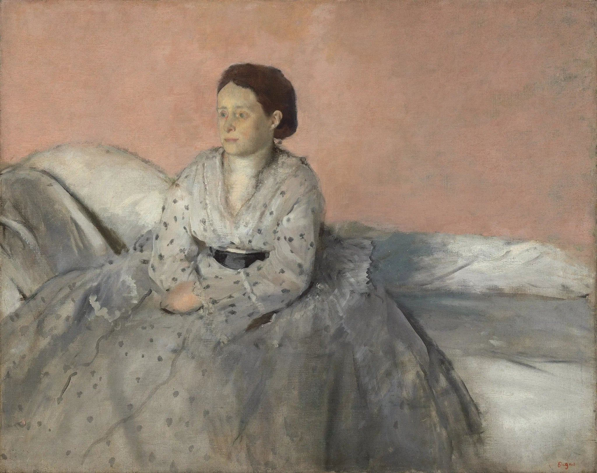 Madame René de Gas - Edgar Degas image 1 copie de tableau peinte à la main