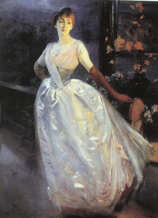 Madame Roger Jourdain - Albert Besnard image 1 reproduction de peinture à l’huile