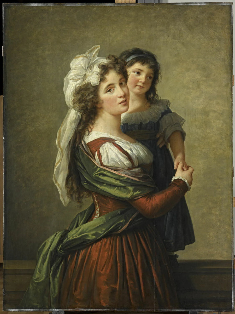 Madame Rousseau, femme de l'architecte Pierre Rousseau, et sa fille - Louise-Élisabeth Vigée-Le Brun