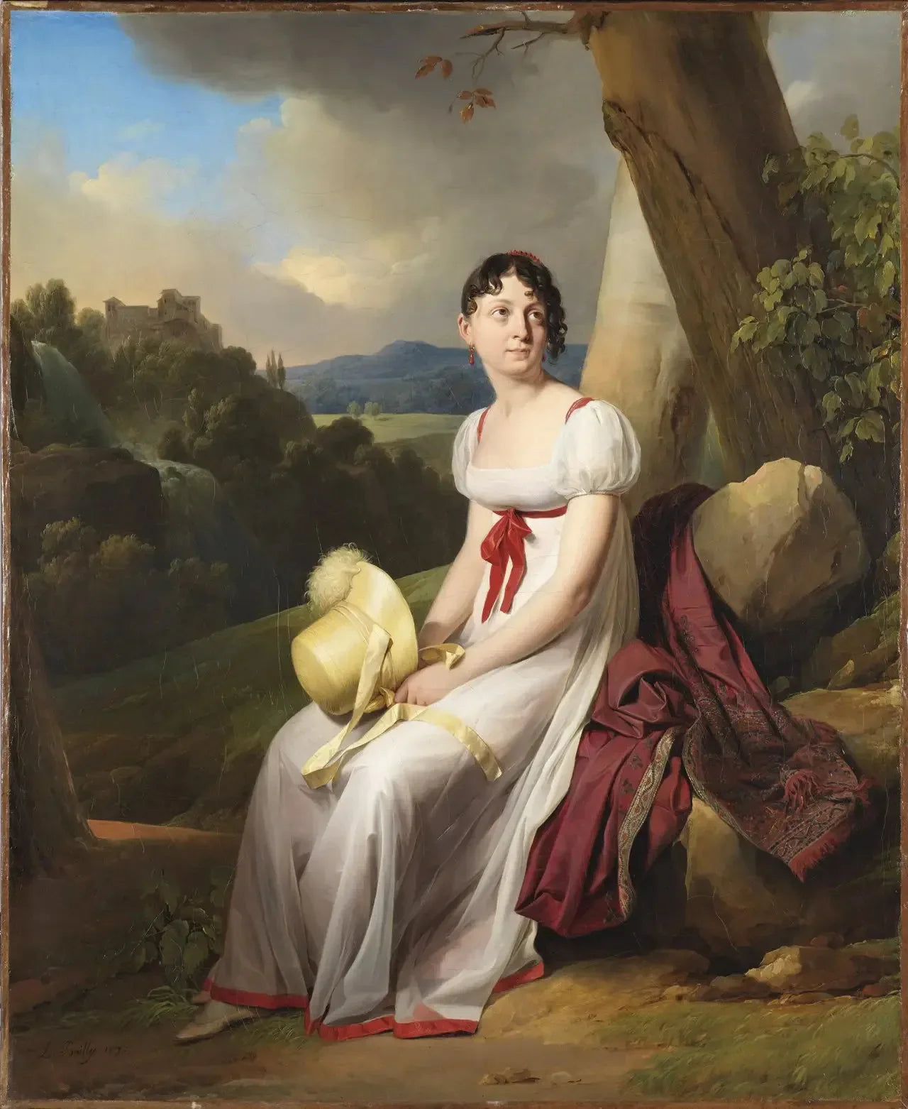 Madame Saint-Ange Chevrier - Louis-Léopold Boilly image 1 copie de tableau peinte à la main