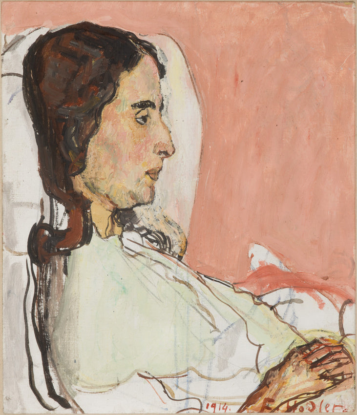 Madame Valentine Godé-Darel malade - Ferdinand Hodler image 1 copie de tableau peinte à la main