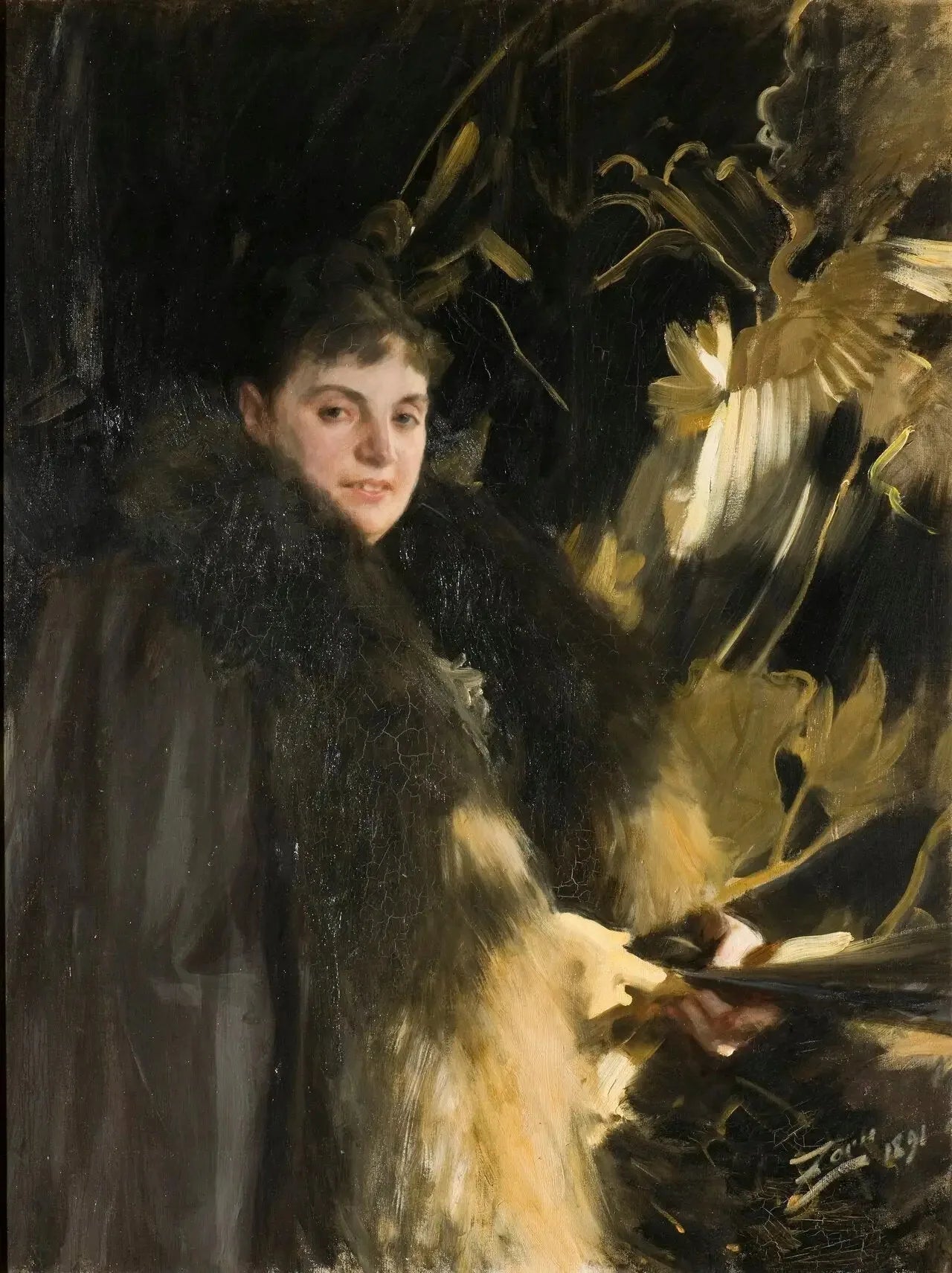 Madame Véronique Heiss - Anders Zorn image 1 reproduction d’œuvre d’art à l’huile