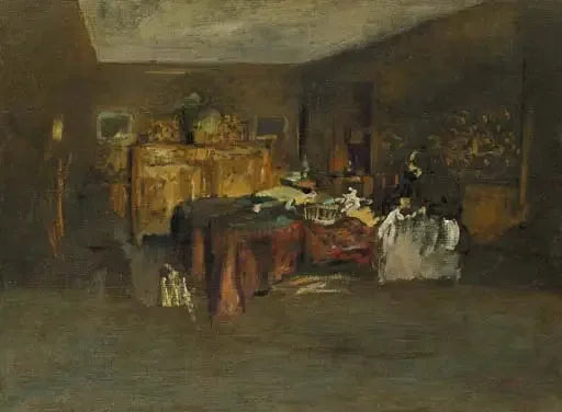 Madame Vuillard cousant - Édouard Vuillard