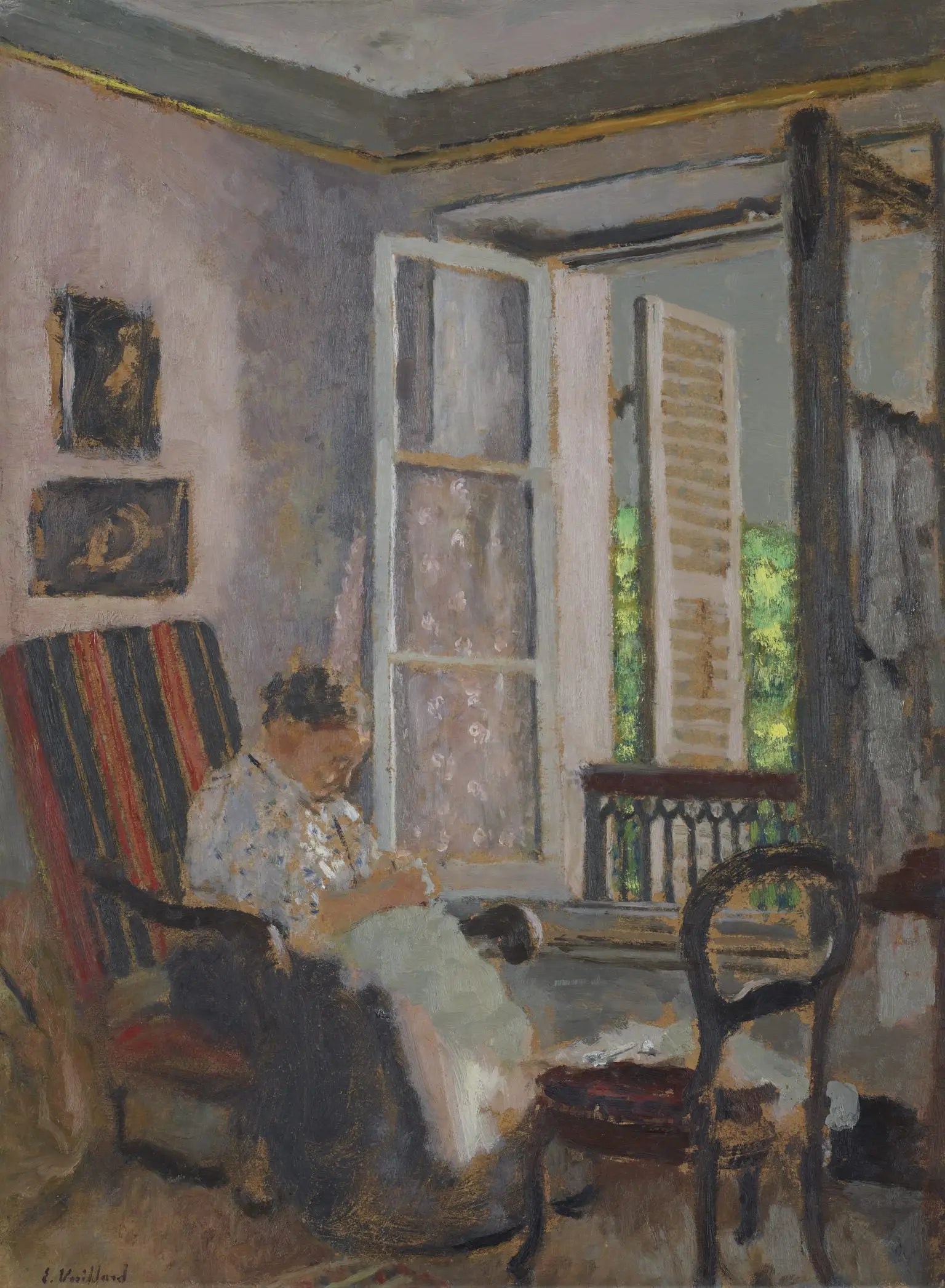 Madame Vuillard cousine, rue Truffaut - Édouard Vuillard image 1 reproduction réalisée par Alpha Reproduction