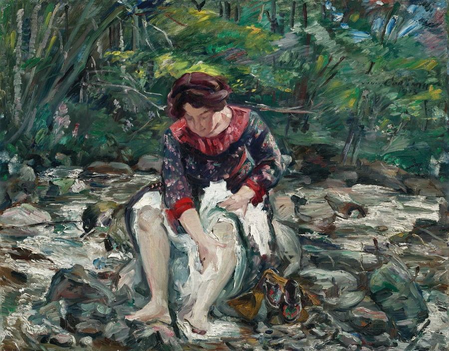 Mädchen am Waldbach - Lovis Corinth