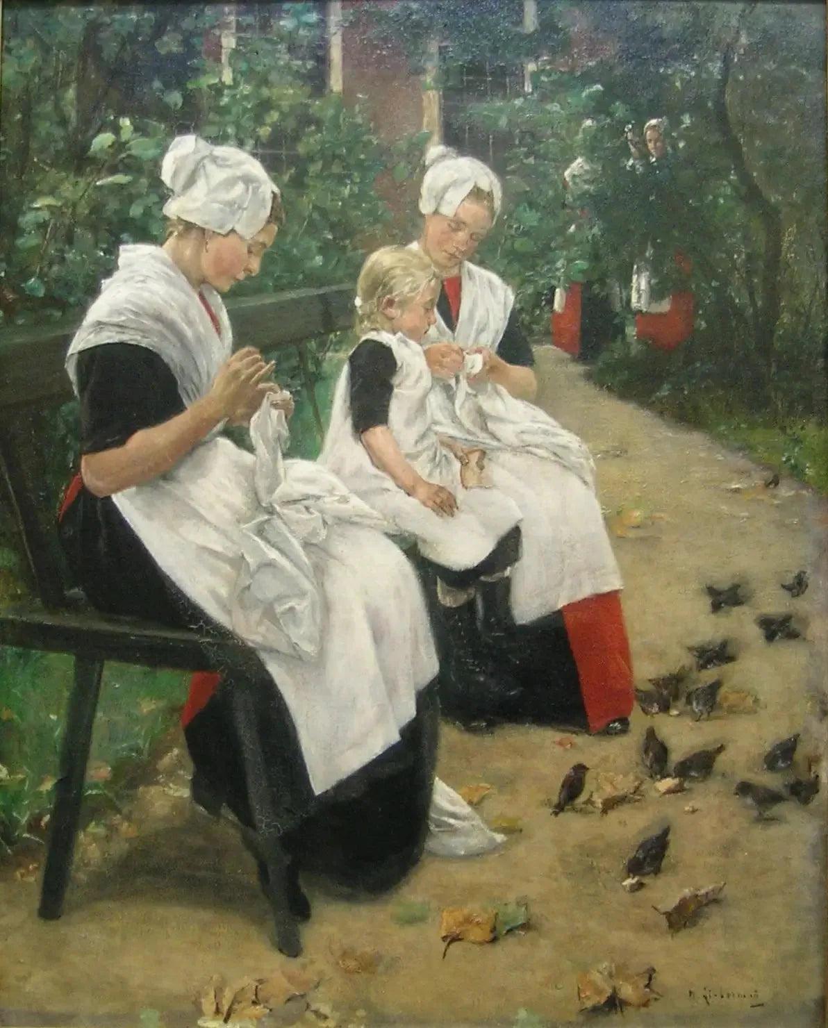 Mädchen im Garten - Max Liebermann image 1 tableau peint à l’huile sur toile