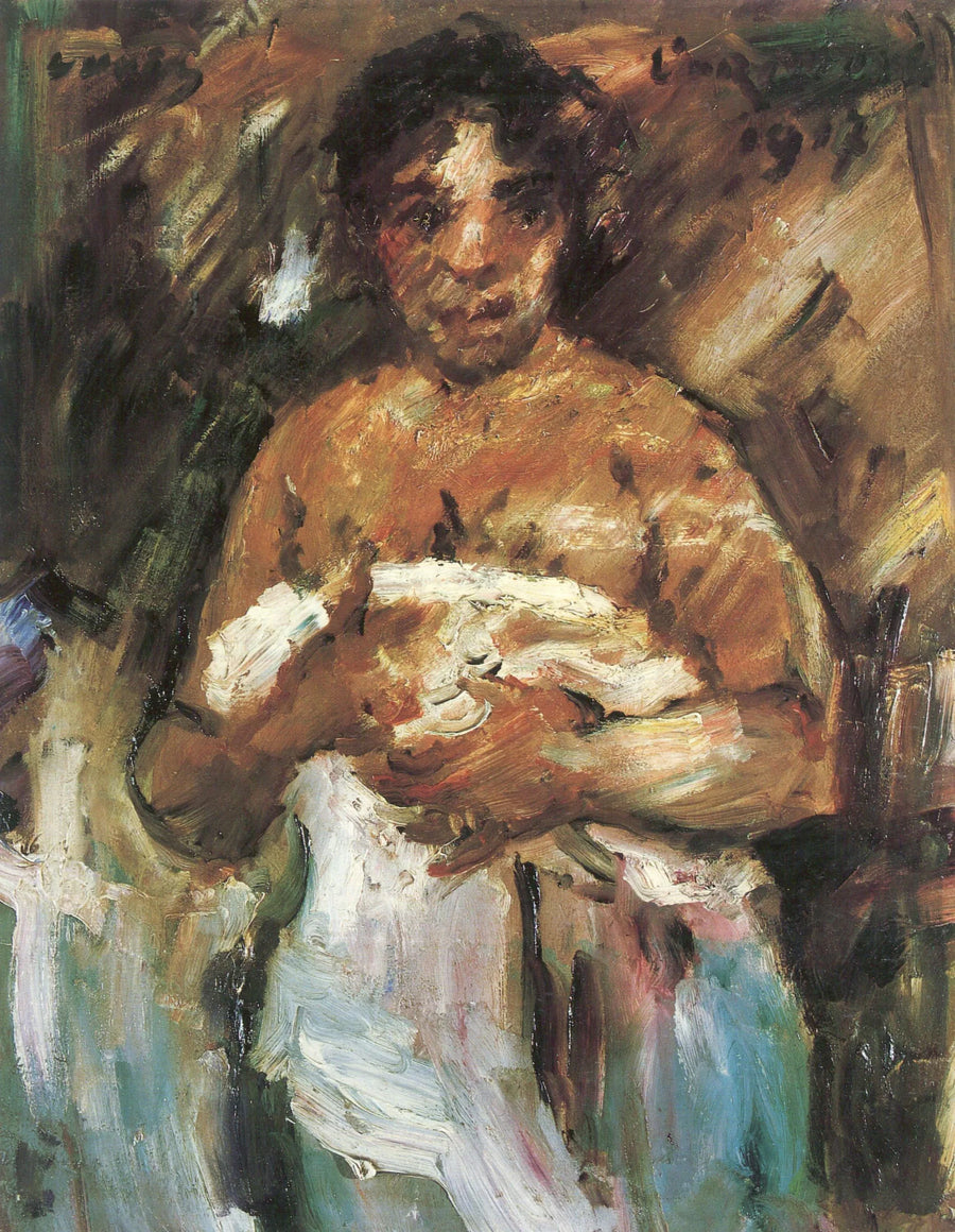 Mädchen, sich entkleidend - Lovis Corinth