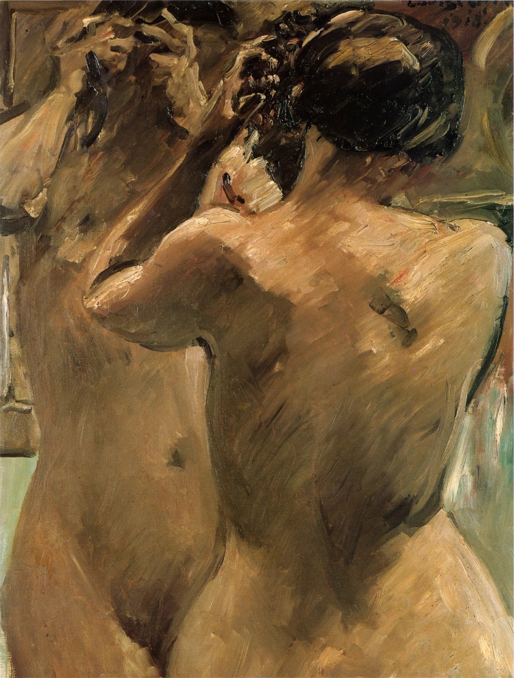 Mädchen vor dem Spiegel - Lovis Corinth image 1 reproduction réalisée par Alpha Reproduction