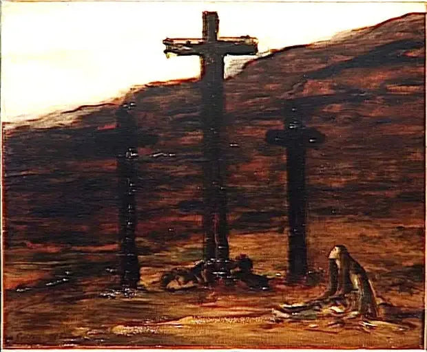 Madeleine au Calvaire - Gustave Moreau image 1 copie peinte à la main à l’huile