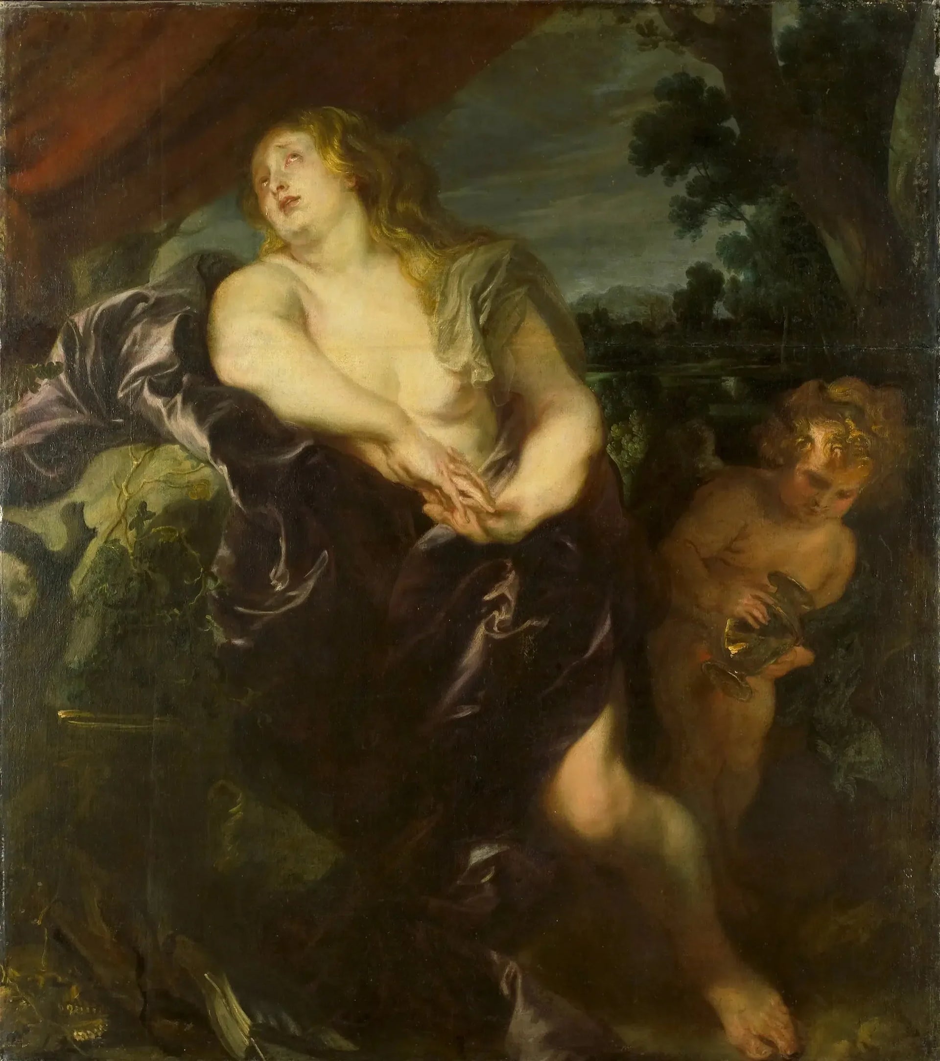 Madeleine pénitente - Antoine van Dyck image 1 tableau peint à l’huile sur toile
